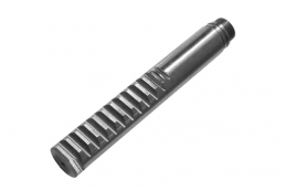 Cylindrical black stainless steel straight gear rack