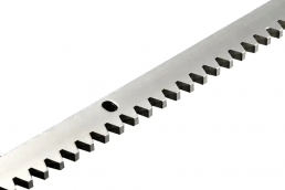 Flexible steel parts helical gear rack